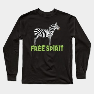 Free Spirit Zebra Long Sleeve T-Shirt